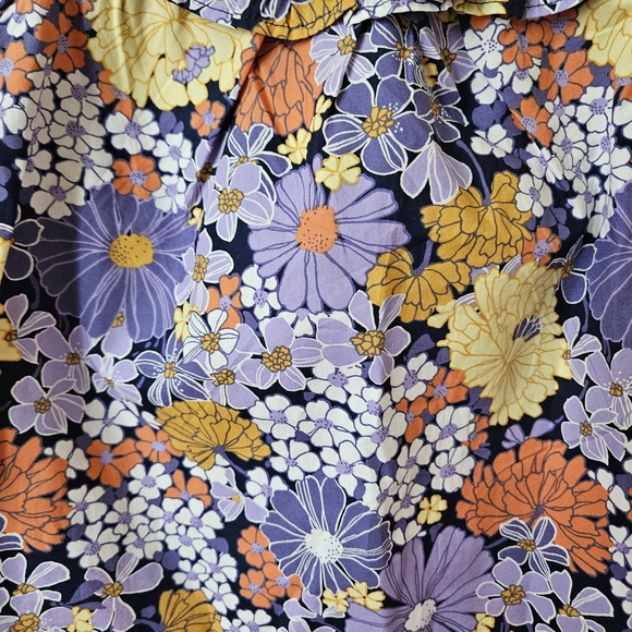 Crewcuts Blouse Girls Small NWT Floral Peasant Ruffle Spring Fall School - Picture 5 of 8